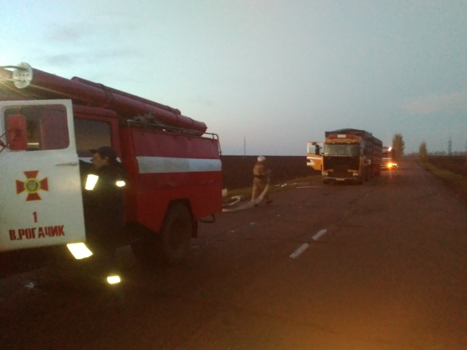 Херсонська область: ліквідовано пожежу вантажного автомобіля «SCANIA»